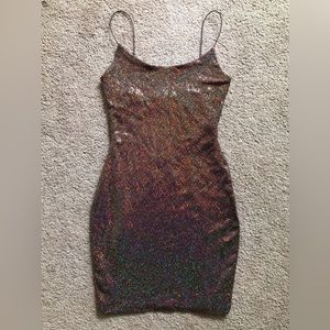 Brown party dress